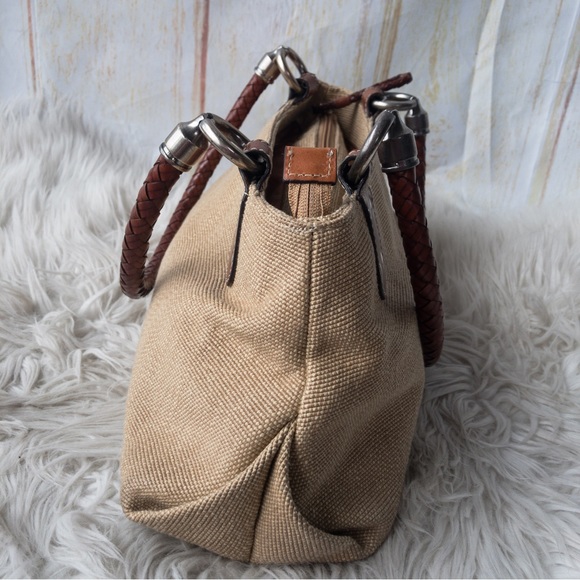 FOSSIL Shoulder Bag Purse with Woven Leather Straps - Picture 4 of 16